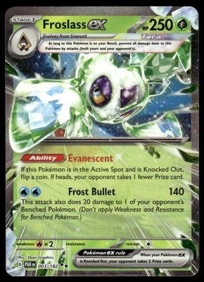 Pokemon TCG SV04: Paradox Rift #003/182 Froslass ex NM - Image 1 of 2
