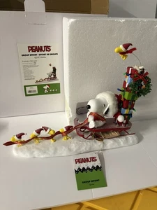 Dept 56 Possible Dreams Peanuts GROUP EFFORT-SNOOPY & WOODSTOCK 6014779 NEW 2024 - Picture 1 of 13
