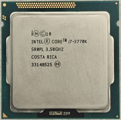 Intel Core i7-3770K SL0PL 3.5GHz Quad-Core LGA 1155 Socket H2 CPU Processor - Image 1 of 2