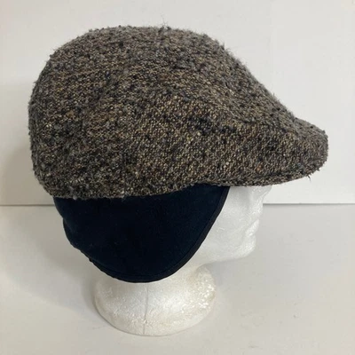 Tilley Endurables Ivy Cap Mens Large Brown Wool Tweed Hat Ear Flaps Canada - Image 1 of 4