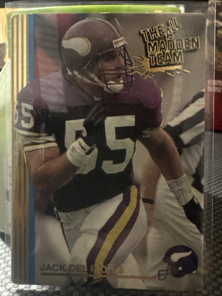 1992 Action Packed The All-Madden Team - Jack Del Rio #13G 24 Kt. Gold - Image 1 of 2