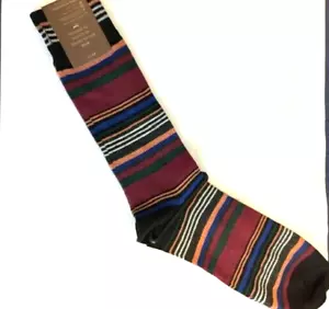 Herren Florsheim Kleid Freizeit bunt gestreift Crew Socken Schuhgröße 6 -12,5 - Bild 1 von 2