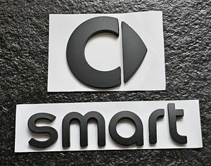 ✅ SMART Emblem Satz Logo NEU Zeichen Aufkleber Schriftzug schwarz ✅ - Bild 1 von 5