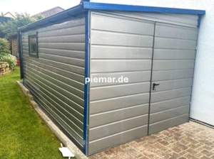 Blechgarage 2,5x5x2,4m in Farbe Fertiggaragen Garage Horizontalpanel | 25290!! - Bild 1 von 5
