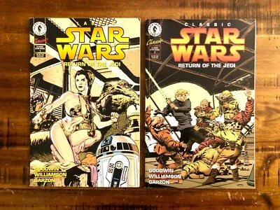 Clásico Star Wars: El Retorno del Jedi #1 y #2 (Dark Horse, 1994) En estado bastante bueno/bueno Foto 1 de 4