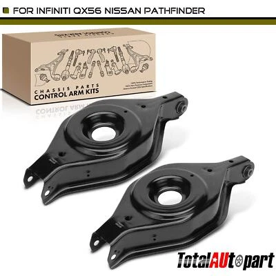 2Pcs Suspension Control Arm for Nissan Pathfinder INFINITI Rear Lower Rearward - Image 1 of 4