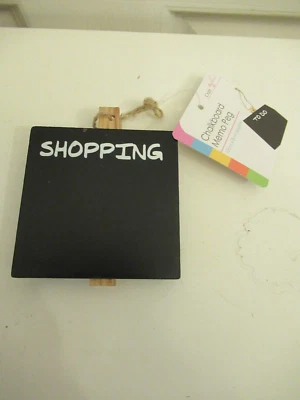 Shopping memo chalkboard peg, shopping list reminder note peg - Image 1 of 4