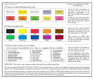 Individuell bedruckte Etiketten 0,75" x 1,25" Rechteck 5.000 Geschäftsaufkleber 1 Farbe Tinte - Bild 1 von 4