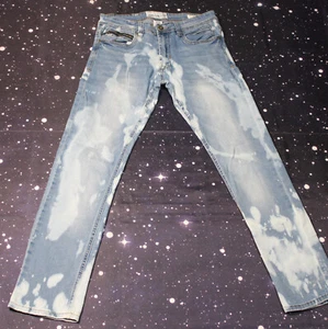 Paper Denim & Cloth Acid Wash Men's Denim Jeans - 30W x 32L - Stretch Fabric - Picture 1 of 8