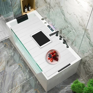 Coprivasca Pieghevole Coperchio Bagno Isolamento Antipolvere per Bagno, Casa, SPA - Foto 1 di 16