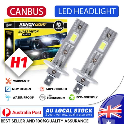 2x H1 LED Headlight Globes 6000LM Fit Mazda 323 Astina 1995-1997 MX-6 1991-1997 - image 1 of 4