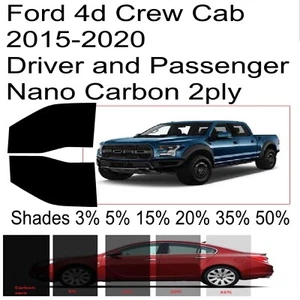 Nano Carbon Window Tint fits Ford F150 2015-2020 custom factory precut tint - Picture 1 of 5