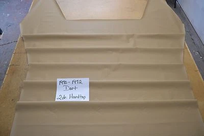 1970 70 1971 71 1972 72 Dodge Dart techo rígido Buckskin techo hecho en Estados Unidos Foto 1 de 2