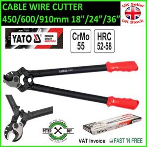 CABLE WIRE CUTTER Yato Professional HEAVY DUTY 450/600/910mm (18"/24"/36") - Picture 1 of 5