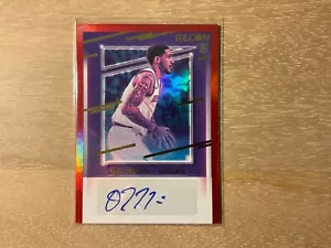 Panini Recon Signatures Obi Toppin 2020-21 rojo novato automático 71/99 SP - Imagen 1 de 2