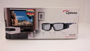 Optoma ZF2100 3D Glasses Black New in Box - Picture 1 of 5