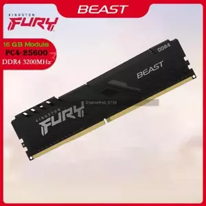 Kingston Fury Beast 16GB DDR4 Ram Memory 3200 MHz PC4-25600 288-pin Desktop DIMM - Picture 1 of 7