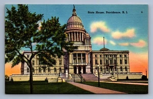 Postcard Vintage Government State House Providence Rhode Island Building - Picture 1 of 2