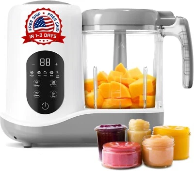 Máquina para hacer alimentos para bebés,Licuadora,vaporera,trituradora,molinillo - Image 1 of 4