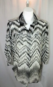 Womens Quintessential Size 1X Semi sheer tunic length blouse top xl - Picture 1 of 5