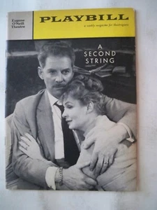A SECOND STRING Playbill SHIRLEY BOOTH / JEAN PIERRE AUMONT / NINA FOCH NYC 1960 - Picture 1 of 2