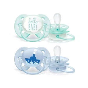 Philips Avent Ultra Soft Pacifier Avent Orthodontic Silicone Soother 0-6m - Picture 1 of 2
