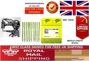 SINGER (29K) 3741-71-140/22 NW/P 29X4 332 INDUSTRIAL SEWING MACHINE NEEDLES - Picture 1 of 5