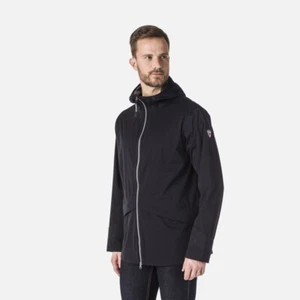 new Rossignol Waterproof Hiking Trail Rain Jacket Mens Black Large L-XL - Picture 1 of 9