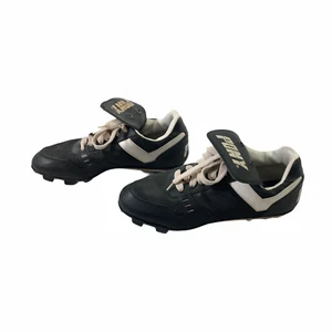 Pony Lady Base Thief Herren Größe US 8 Baseballschuhe schwarz weiß Leder Stollen - Bild 1 von 5
