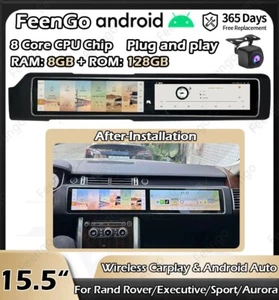 15.5 inch Double Touch Screen Car Radio Stereo Carplay For Range Rover/Evoque - Bild 1 von 24