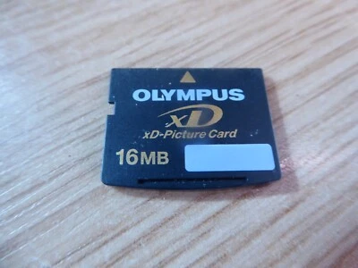 OLYMPUS  16MB  XD MEMORY CARD TYPE  FINEPIX/ OLYMPUS CAMERAS 16MB  FUJIFILM - Image 1 of 2