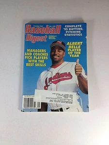 Baseball Digest Magazine, January 1996, Albert Belle, "One Owner" Of Magazine - Picture 1 of 4