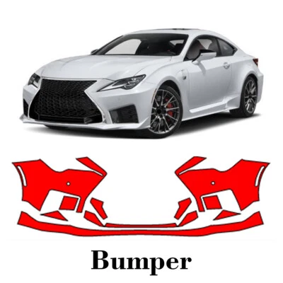 Película de protección de pintura PPF precortada para parachoques delantero para Lexus RC-F 2020-2025 Foto 1 de 4