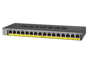 Netgear 16-Port PoE/PoE+ Gigabit Ethernet Unmanaged Switch GS116LP - Used - Picture 1 of 3