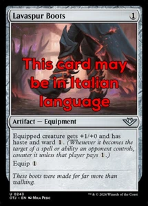 MTG LAVASPUR BOOTS FOIL EXC - STIVALI DALLO SPERONE LAVICO 243 - OTJ - MAGIC - Imagen 1 de 1
