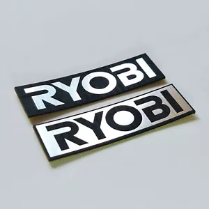 Ryobi - Sticker Case Badge Decal - Chrome Reflective - Two Emblems - Picture 1 of 2