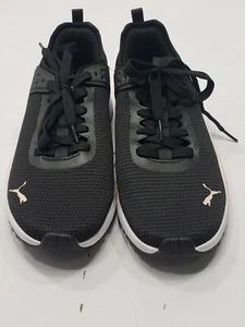 Puma Ladies PC Runner SoftFoam Optimal Comfort Black/Pink Sneakers Size 9 - Picture 1 of 7