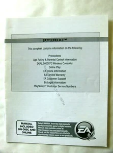 59734 Anleitung - Battlefield 3 - Sony PS3 Playstation 3 (2011) BLES 0 - Bild 1 von 1
