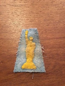 WWI US Army 77th Division "Liberty" Patch Wolle AEF New York - Bild 1 von 1