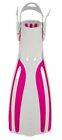Oceanic Viper 2 Open Heel Fins, White/Pink Regular