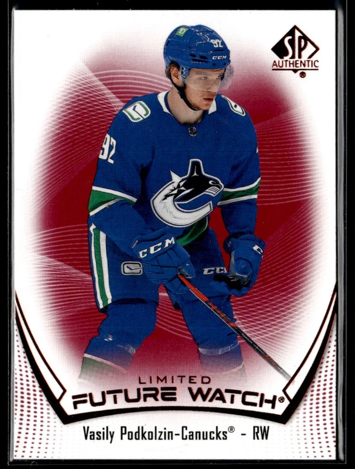 2021-22 SP Authentic limited red Vasily Podkolzin Rookie #122 - Image 1 of 2