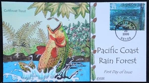 U.S. Used #3378d 33c Pacific Rain Forest 2000 Collins First Day Cover (FDC) - Picture 1 of 1