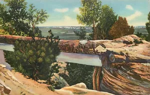 Postkarte Berge unbesendet natürliche Brücke versteinerter Wald Arizona Leinen - Bild 1 von 2