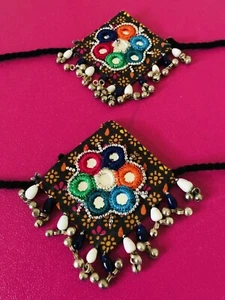 Vintage Ethno Gujrathi Rajasthani Armband/ Armkettchen. Boho Navratri Garba Dandiya - Bild 1 von 3