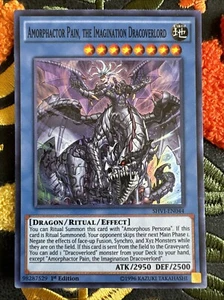 Amorphactor Pain, The Imagination Dracoverlord SHVI-EN044 Unlimited Super Rare - Picture 1 of 2