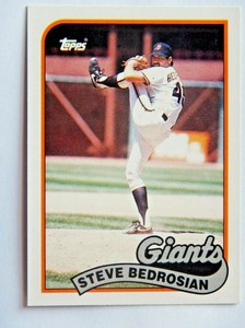 Steve Bedrosian #8T Topps Traded 1989 Baseball Card (San Francisco Giants) VG