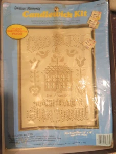 Vintage Neu - Creative Moments - Kerzendocht Kit #8307 "Segne unser Zuhause" 14" x 18" - Bild 1 von 4