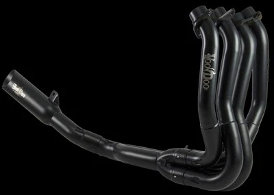 Sistema de escape completo vudú ZX14R ZX14 2006-2025 - tubos negros cortos 4:1 Foto 1 de 2