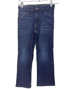 Wrangler Blue Denim Adjustable Tab 5 Pocket Jeans Boys Size 7 Regular - Picture 1 of 13