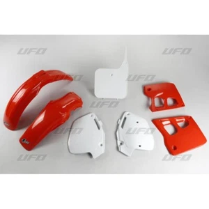 UFO PLASTIC SET HONDA CR 250 '90-'91 COLOUR OEM '90 (RED/WHITE) ( - Photo 1/1